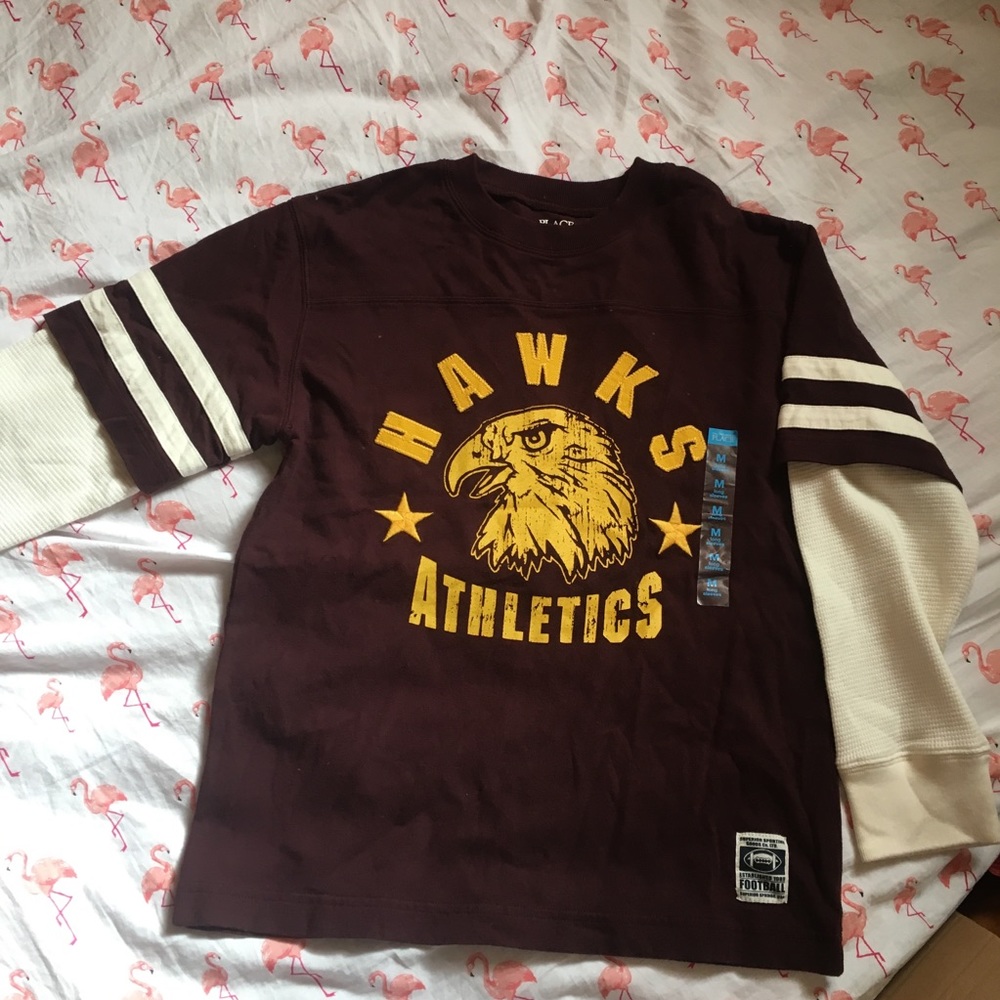 Burgundy Hawk Athletics Shirt